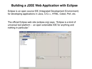 Building a J2EE Web Application with Eclipse