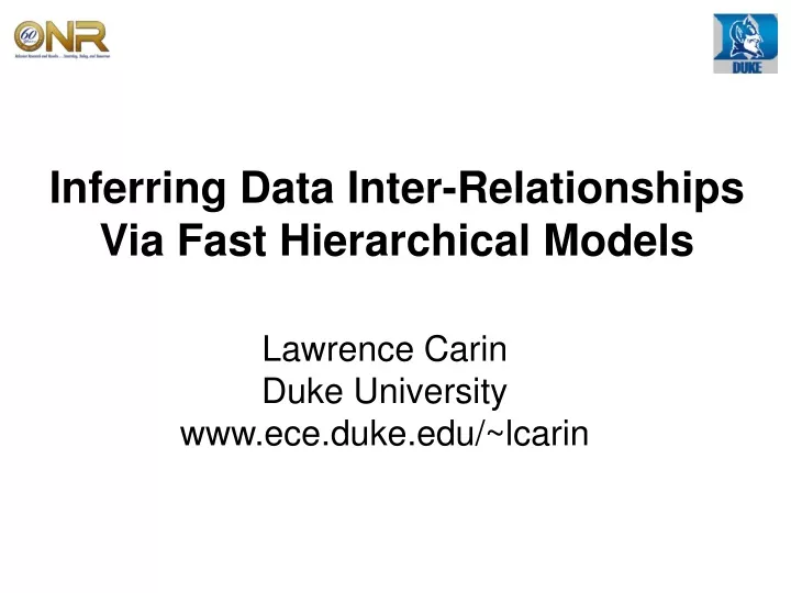 inferring data inter relationships via fast