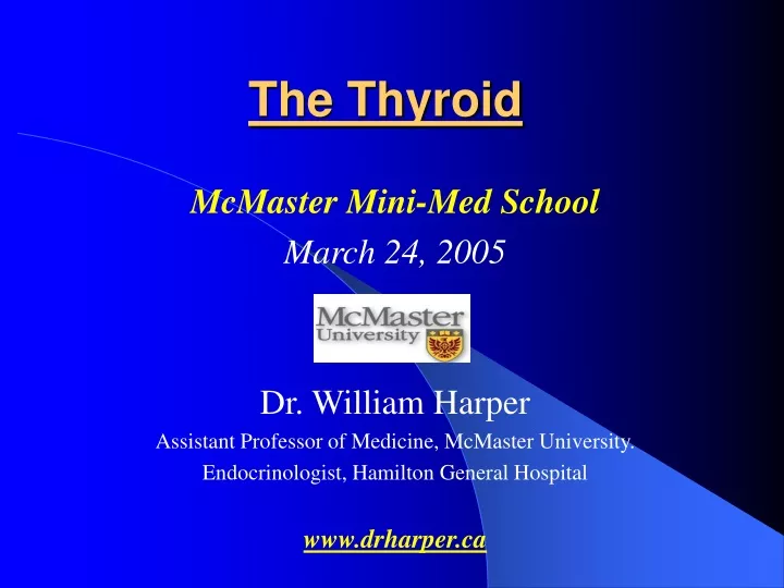 the thyroid