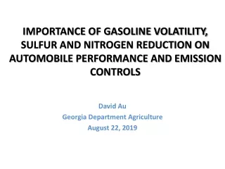 David Au Georgia Department Agriculture August 22, 2019