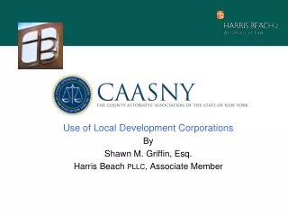 Use of Local Development Corporations By Shawn M. Griffin,  E sq.