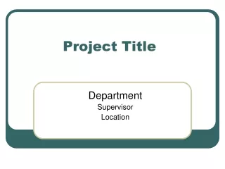 Project Title