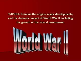 Origins of World War II:
