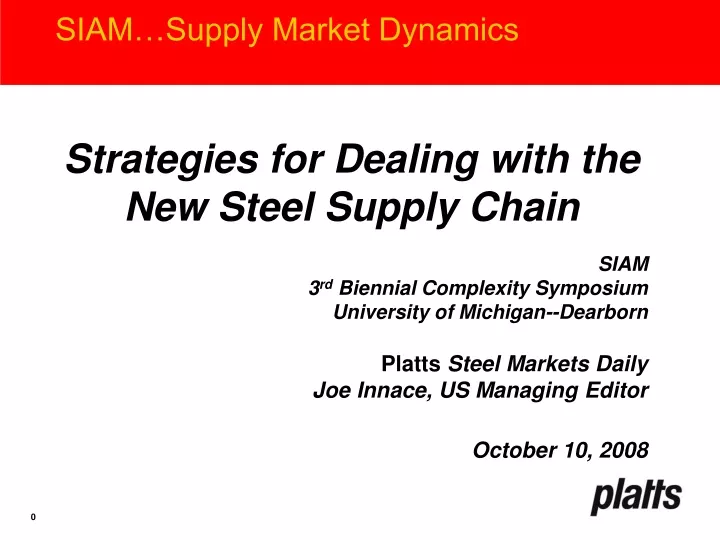 siam supply market dynamics