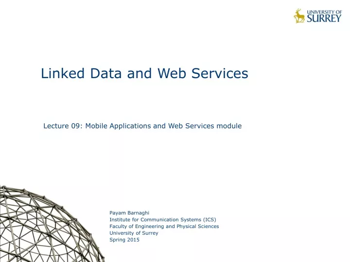 linked data and web services