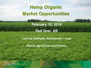 Hemp Organic Market Opportunities