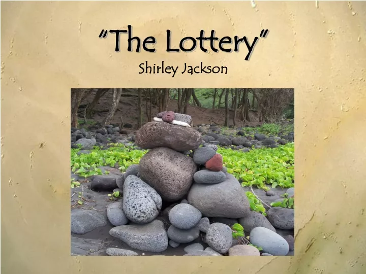 the lottery shirley jackson