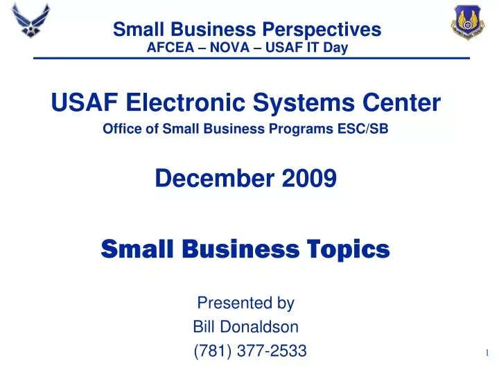 small business perspectives afcea nova usaf it day