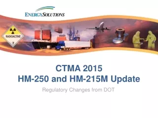 CTMA 2015 HM-250  and HM-215M  Update