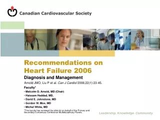 Recommendations on  Heart Failure 2006