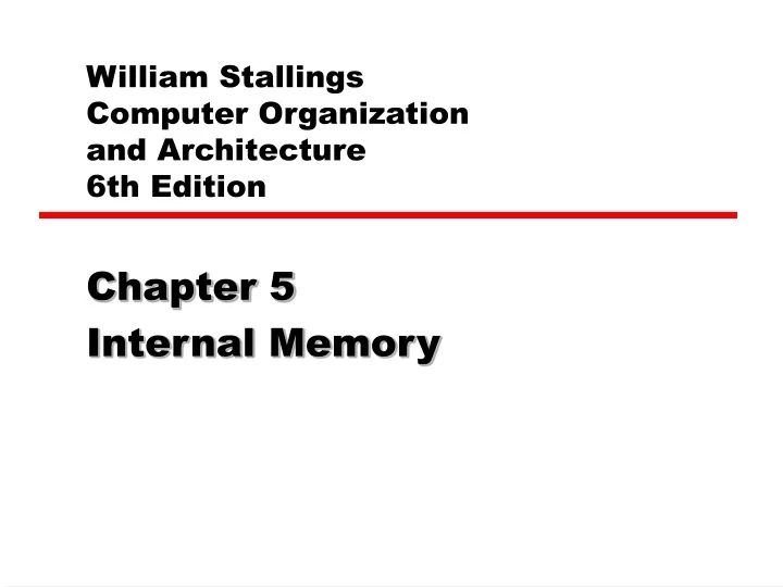 william stallings computer organization and architecture 6th edition