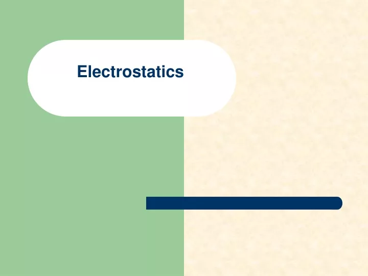 electrostatics