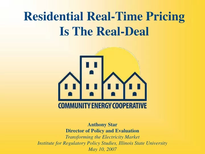 residential real time pricing is the real deal