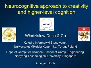 Neurocognitive approach to creativity and higher-level cognition