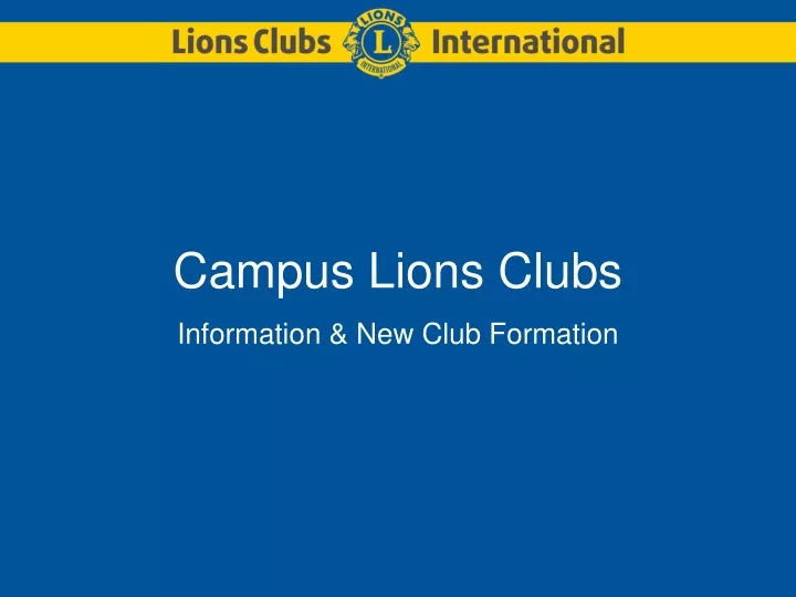campus lions clubs