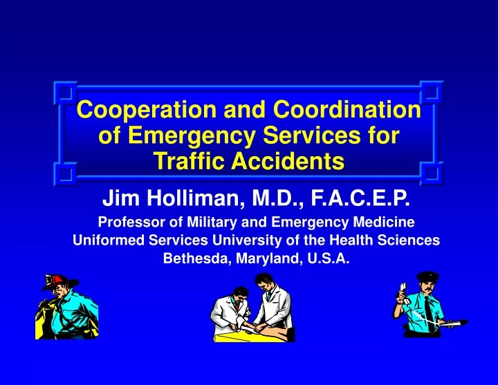 cooperation and coordination of emergency