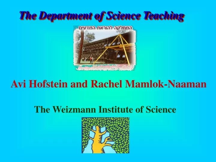 the department of science teaching
