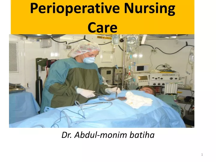 perioperative nursing care