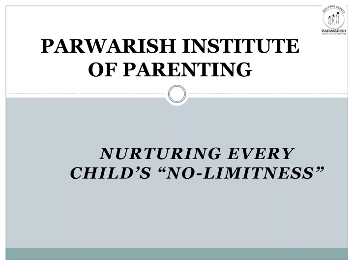 parwarish institute of parenting