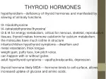 Thyroid Hormones: Functions, Deficiencies, and Treatments - slide 1