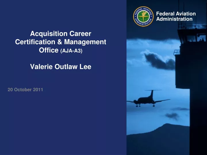 acquisition career certification management office aja a3 valerie outlaw lee