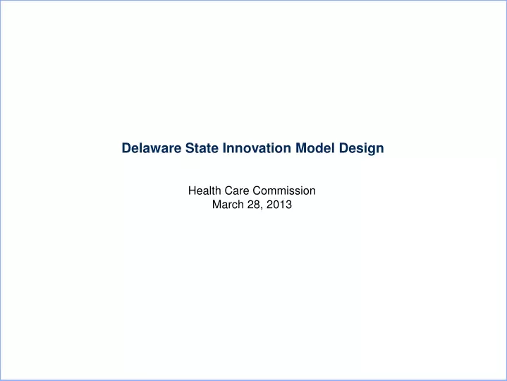 delaware state innovation model design