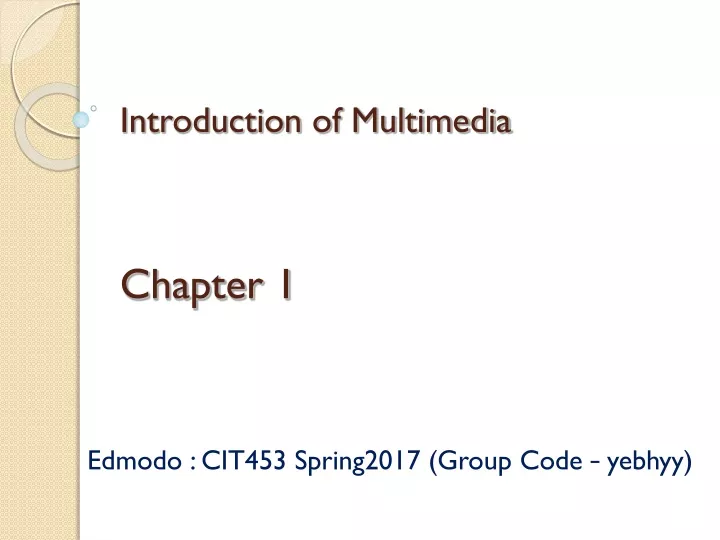 introduction of multimedia