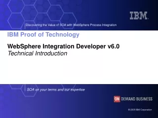 WebSphere Integration Developer v6.0 Technical Introduction