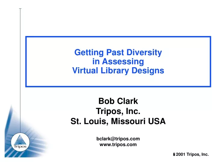 getting past diversity in assessing virtual library designs