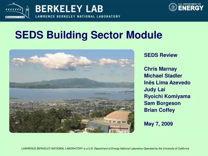 seds building sector module