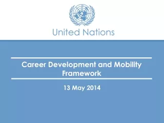 Career Development and Mobility Framework