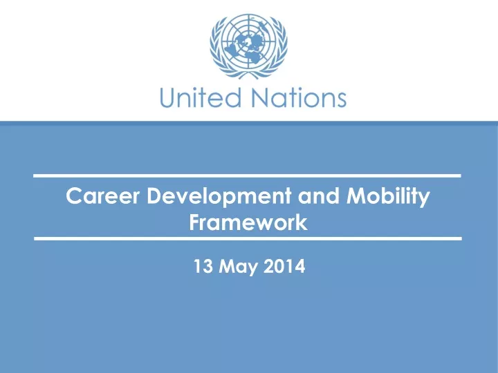 career development and mobility framework