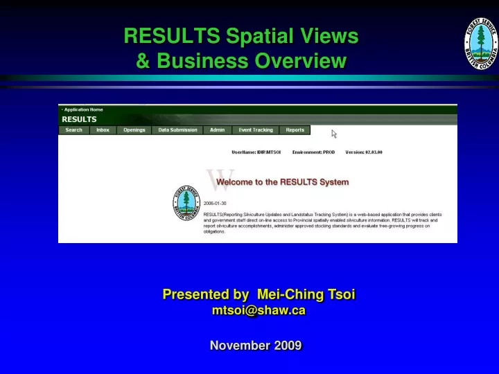 results spatial views business overview