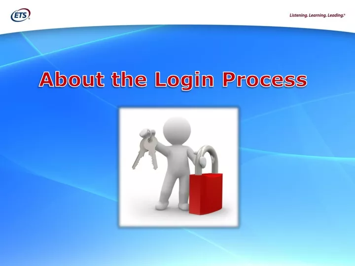 about the login process