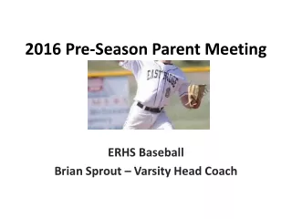 2016 Pre-Season Parent Meeting