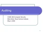 Auditing