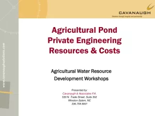 agricultural pond private engineering resources costs