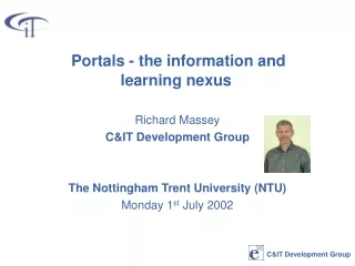 Portals - the information and learning nexus