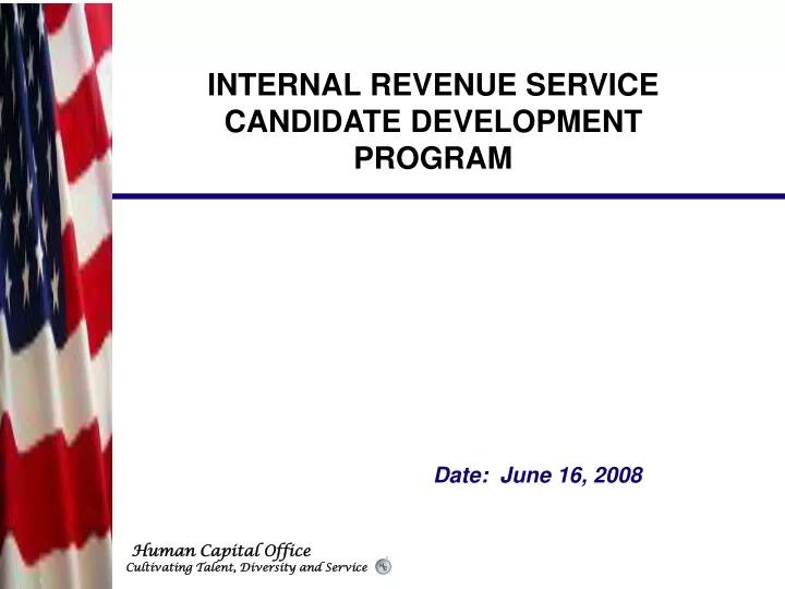 internal revenue service candidate development
