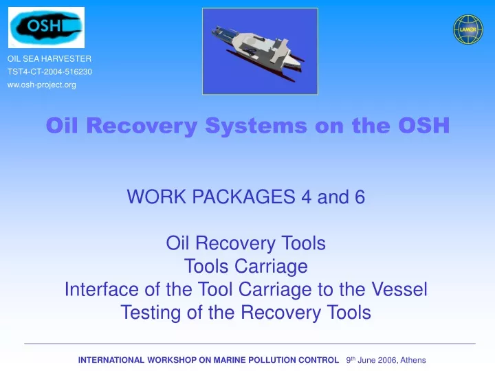 oil recovery systems on the osh