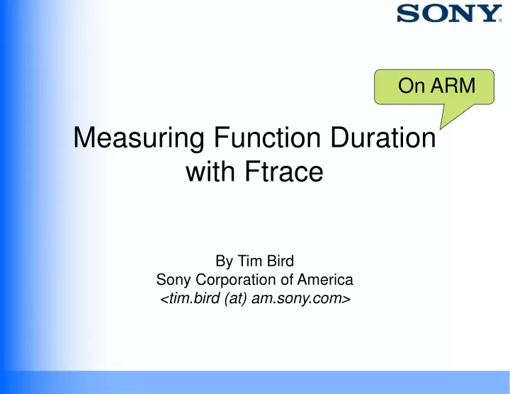 measuring function duration with ftrace