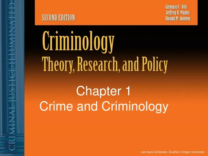 chapter 1 crime and criminology