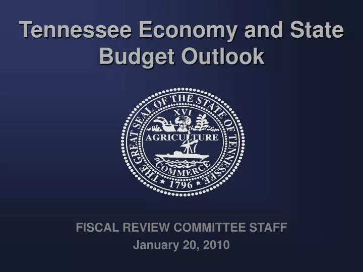 tennessee economy and state budget outlook