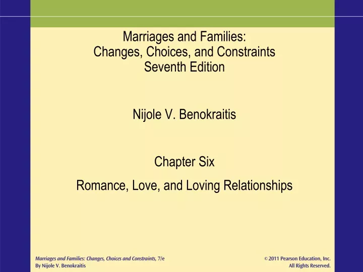 marriages and families changes choices