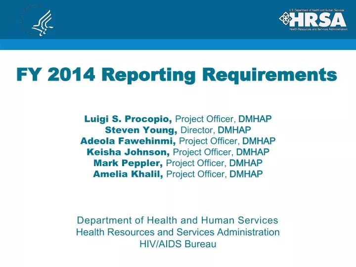 fy 2014 reporting requirements