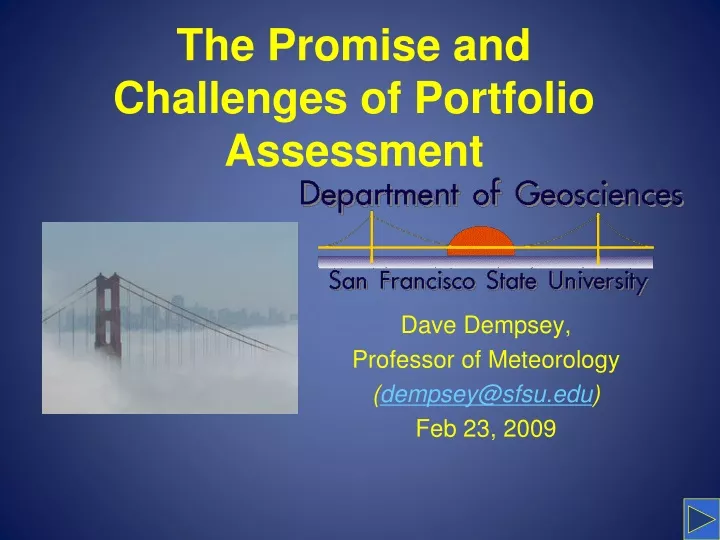 the promise and challenges of portfolio assessment