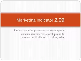 Marketing Indicator  2.09