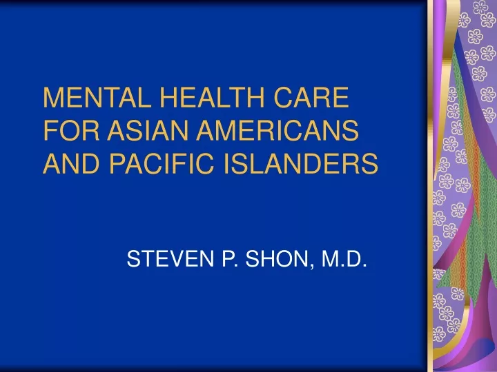 mental health care for asian americans and pacific islanders