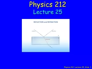 Physics 212 Lecture 25