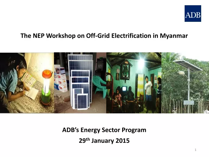 the nep workshop on off grid electrification